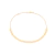 Choker com medalhas rommanel folheado a ouro - tam.37 532055
