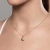 Medalha rommanel amor folheada a ouro com zircônia Rosa escuro Cód. 542249 - Rommanel loja Virtual 