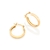 Brinco folheado a ouro formato argola rommanel - comprar online