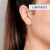 Brinco Rommanel pendurado estrelas folheado a ouro - Rommanel loja Virtual 