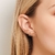 Brinco ear cuff flores folheado a ouro - Rommanel loja Virtual 