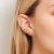 Brinco ear cuff flores folheado a ouro - Rommanel loja Virtual 