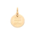 Medalha rommanel amo meus filhos folheada a ouro Branco Cód. 542395