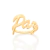 Anel Rommanel paz folheado a ouro