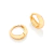 Brinco rommanel argola folheado a ouro Cód. 526675 - comprar online