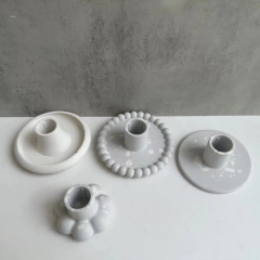 Portavelas yeso - BURBUJAS