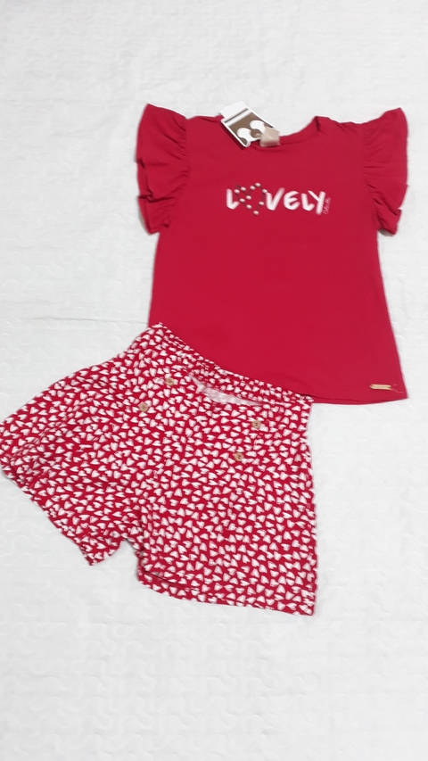 Conjunto Blusa e Short Elian Juvenil Menina Verão Fierce Girl 10