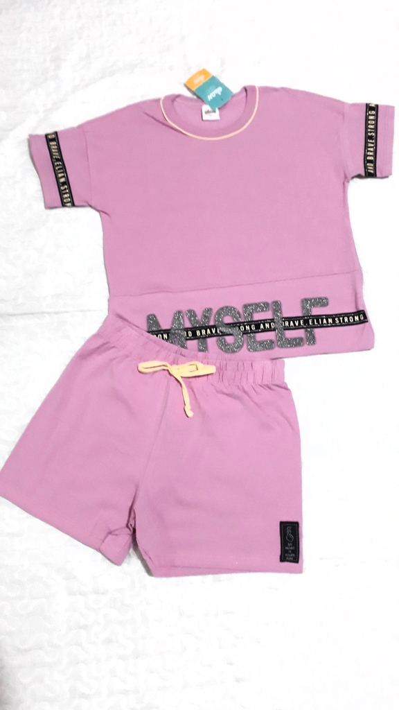 Conjunto Blusa e Short Elian Juvenil Menina Verão Fierce Girl 10