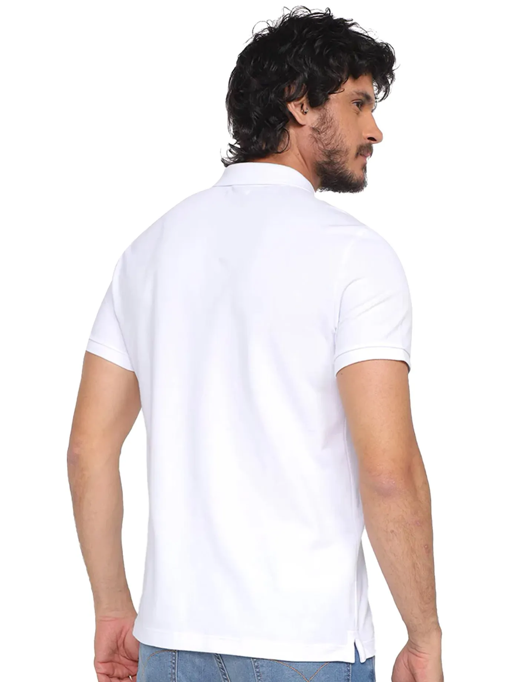 CAMISETA CALVIN KLEIN LOGO CENTRALIZADO - BRANCO