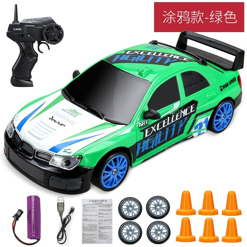 Carrinho De Controle Remoto 7funcoes 1:16 Extreme Racing Verde