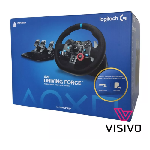 Volante Logitech G29 Driving Force para Jogos PC PS3 e PS4