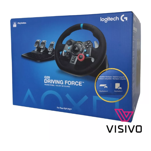 Volante Logitech G29 Driving Force para PS5, PS4, PS3 e PC