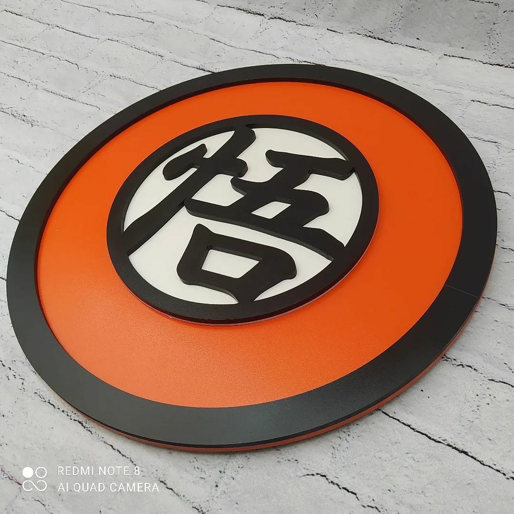 PLACA DECORATIVA GOKU CRIANÇA DRAGON BALL