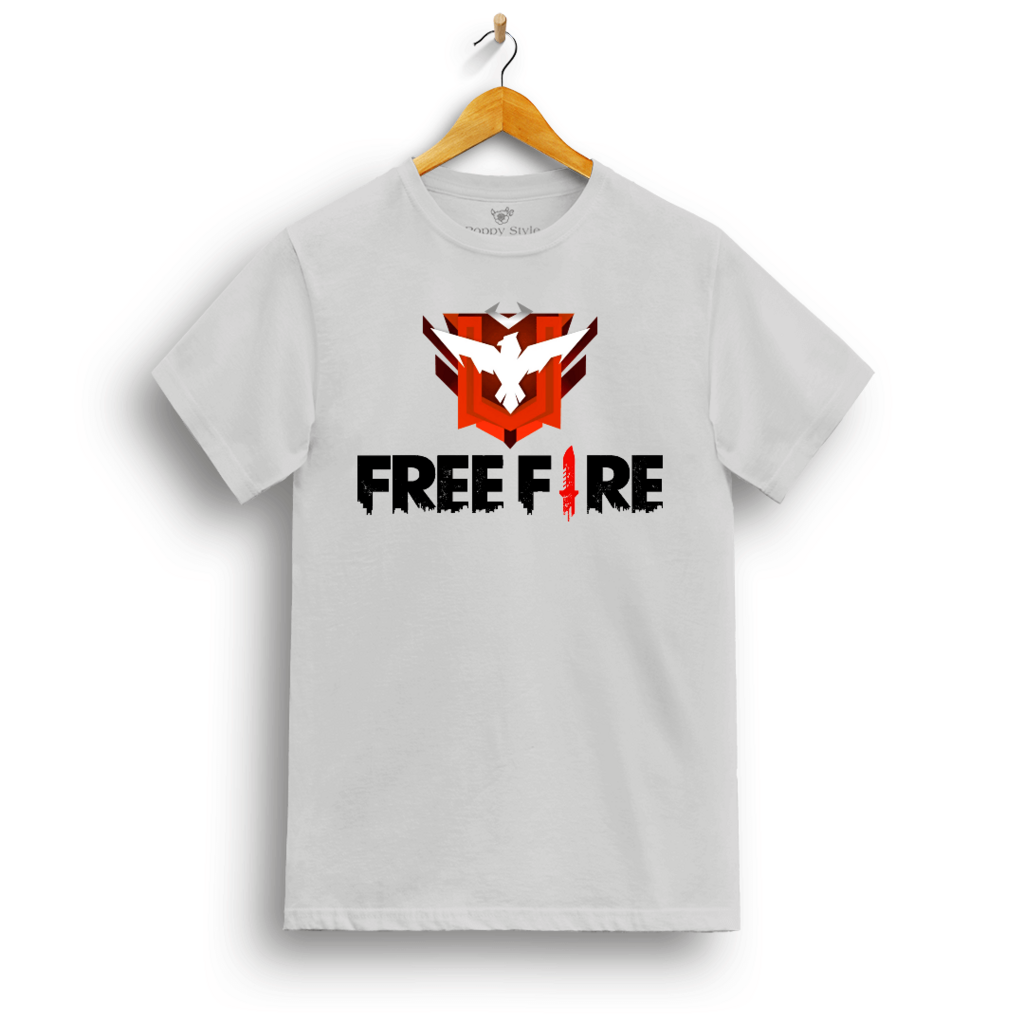 Regata Masculina Branca Free fire jogos games 02 - DESIGN