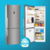 Heladera no frost Koh-i-noor KHGA41D/8 acero con freezer 417L 220V