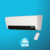 Calefactor Caloventor Turbo Liliana Split De Pared Blanco CWD900