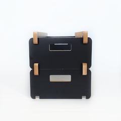 Vinoteca Apilable para 6 Botellas - Elegante Diseño en MDF Negro Mate - tienda online