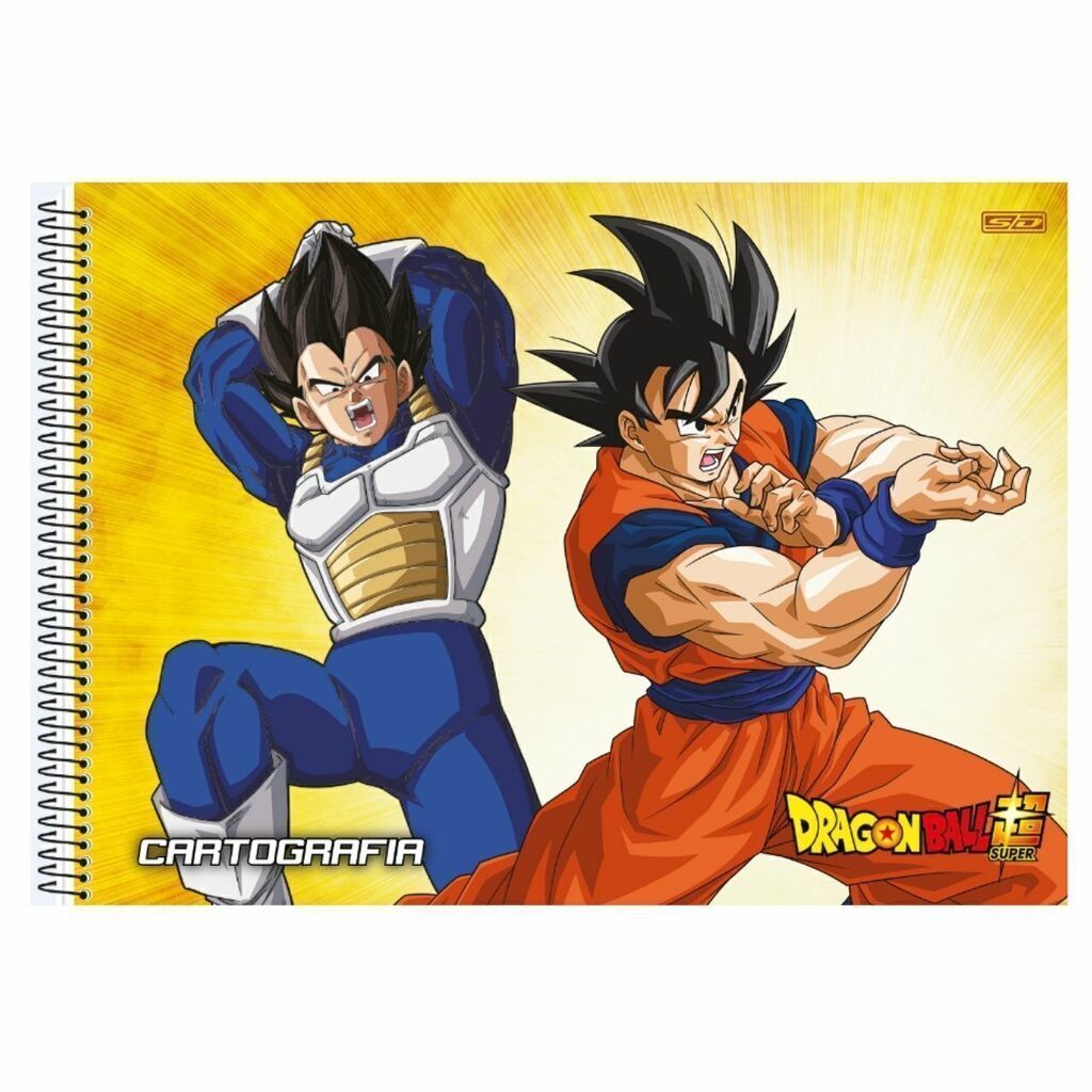 Caderno De Cartografia Desenho Dragon Ball - São Domingos - São