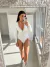 Body Beloved - Manga Longa com Detalhes em Renda - Off White na internet