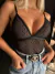 Body Hit - Preto/Nude Tecido Tule