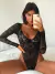 Body London - Manga Longa Super Cavado - Preto - comprar online
