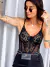 Body Shine - Tule com Aro e Barbatanas - Preto - loja online