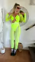 Body Snake - Recortes Ousados Mangas Removíveis - Amarelo Neon - comprar online
