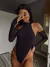 Imagem do Body Tunes - Gola Alta + Luvinhas de Tule - Preto
