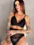 Conjunto Fly - Strappy + Calcinha Cintura Alta - Preto - comprar online