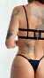 Conjunto Lady - Strappy de Alcinha com Aro + Calcinha com Regulagem - Preto na internet