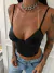 Cropped Corselet Kiss - Alcinha com Aro e Barbatanas em Couro P.U. - Preto na internet