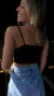 Cropped Gift - Alcinha com Aro Tule com Strass no Busto - Preto - Soe Le Marché