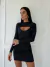 Vestido Kamryn - Alcinha Curto + Bolero Manga Longa - Preto - Soe Le Marché