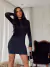 Vestido Melanie - Manga Longa com Recorte nas Costas - Preto