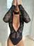 Body Jayes Choker Removível - Preto/Nude Renda e Tecido Touch - comprar online