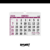 CALENDARIO - A5 - APAISADO - VIOLETA - NUMEROS GRANDES