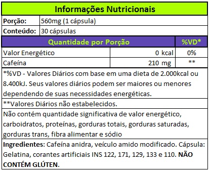 Alpha Axcell Cafeina - WK Suplementos