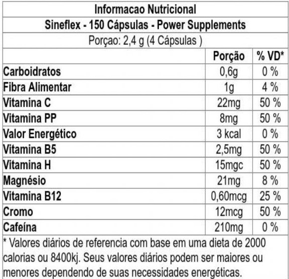 Sineflex - Power Supplements | WK Suplementos