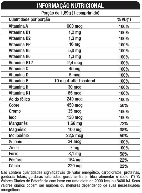 Nutravit Complex 60 caps Nutrata | WK Suplementos