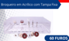 Broqueiro em Acrílico com Tampa Fixa - 60 Furos