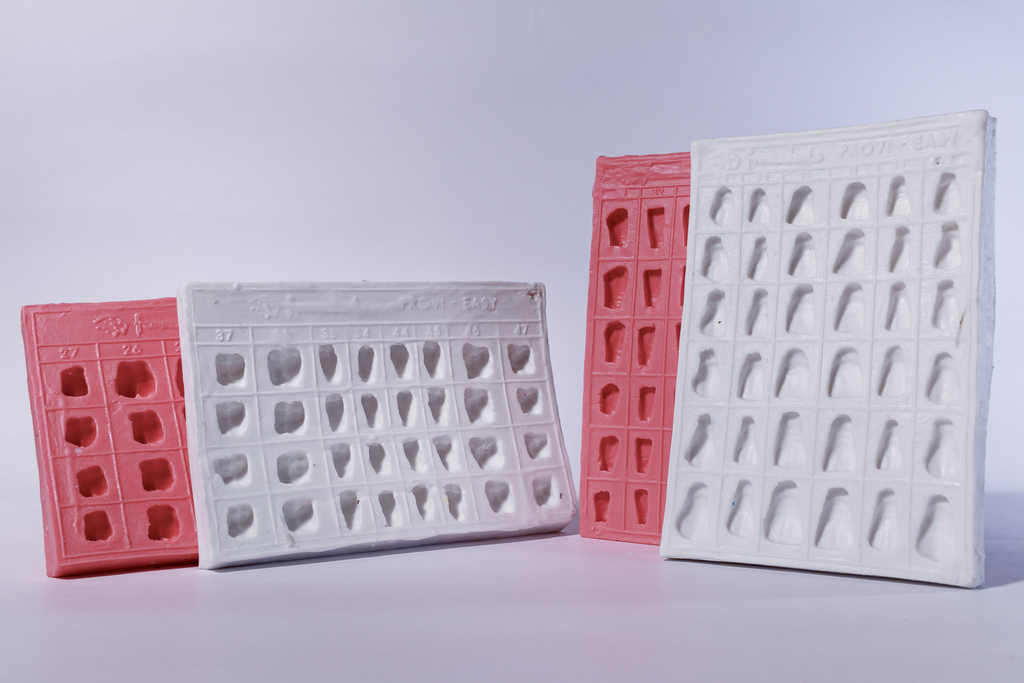 Moldes em Silicone Para Confec. de Elementos Provis. (Kit Com 4 Moldes)