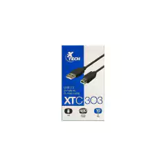 Cable Datos XTECH XTC-303 USB USB Tipo B Negro 3.80mts en internet