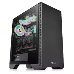 Gabinete THERMALTAKE S300 TG Negro Mid Tower S/Fuente