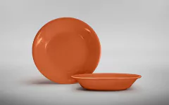 Plato Redondo Hondo - Cerámica Blanca