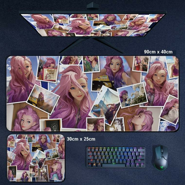 Mousepad League of Legends Illaoi A Sacerdotista Cráquem