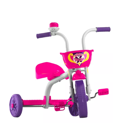 Triciclo Motoca Infantil Menino Policial Azul - Kepler - Velotrol