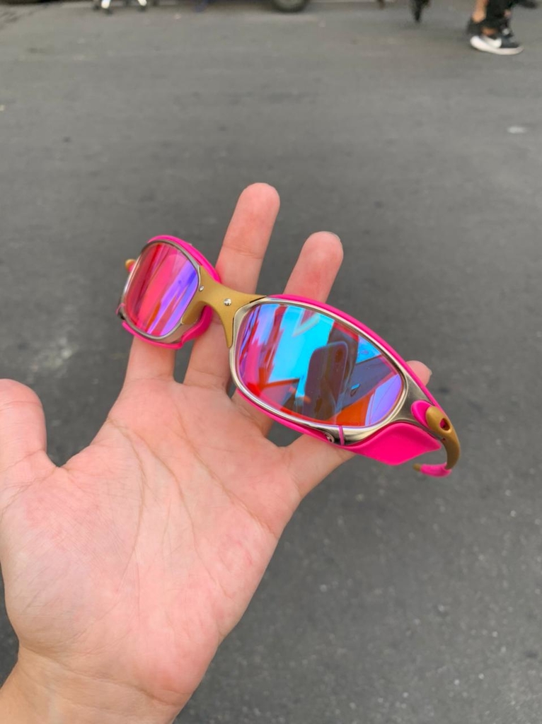 Óculos De Sol Juliet Plasma Lentr Prizm Kit Rosa