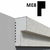 MOLDURA EXTERIOR REVESTIDA Y SIN REVESTIR X ML - Drap  construcción contemporánea