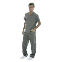 Ambo Escote V Unisex de Color - comprar online
