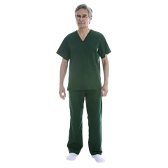 Ambo Escote V Unisex de Color
